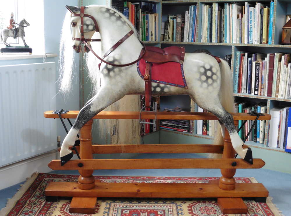 44" high Ayres Antique rocking horse