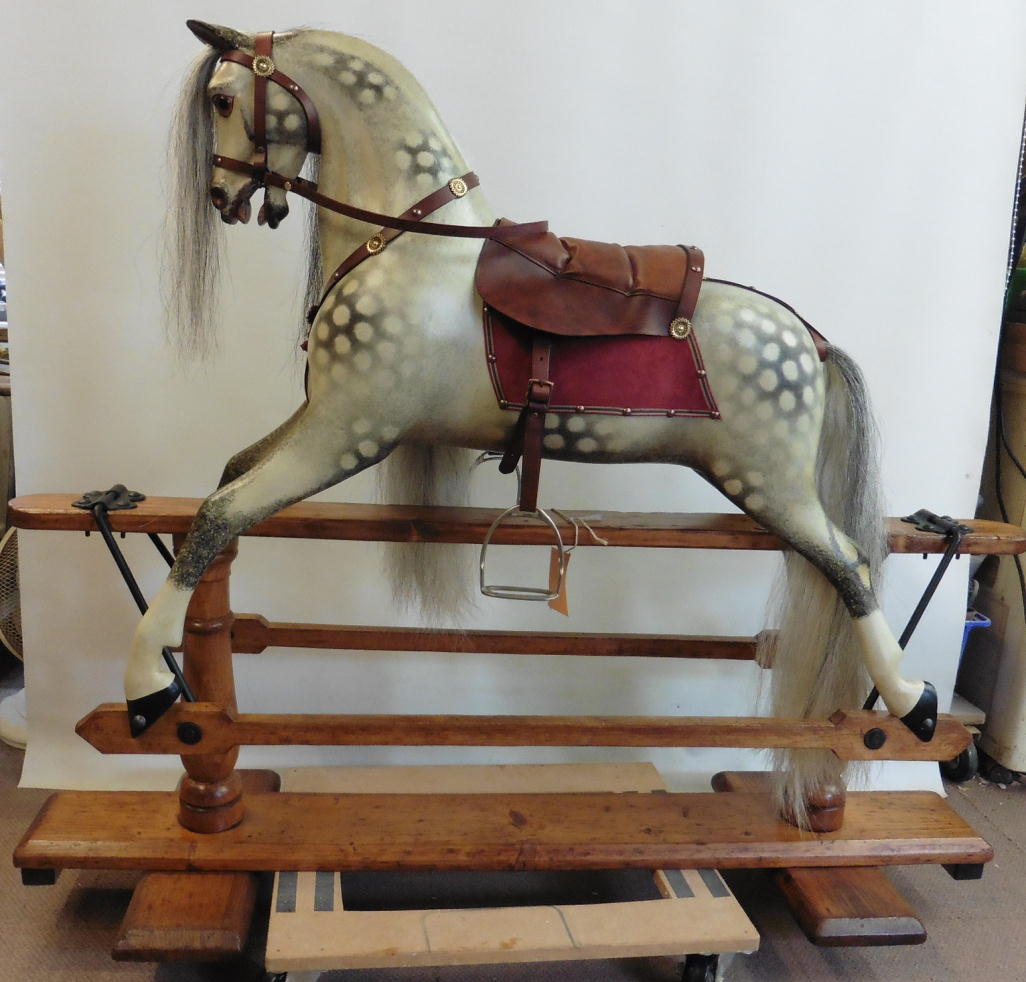 Antique rocking horse from Ayres of London